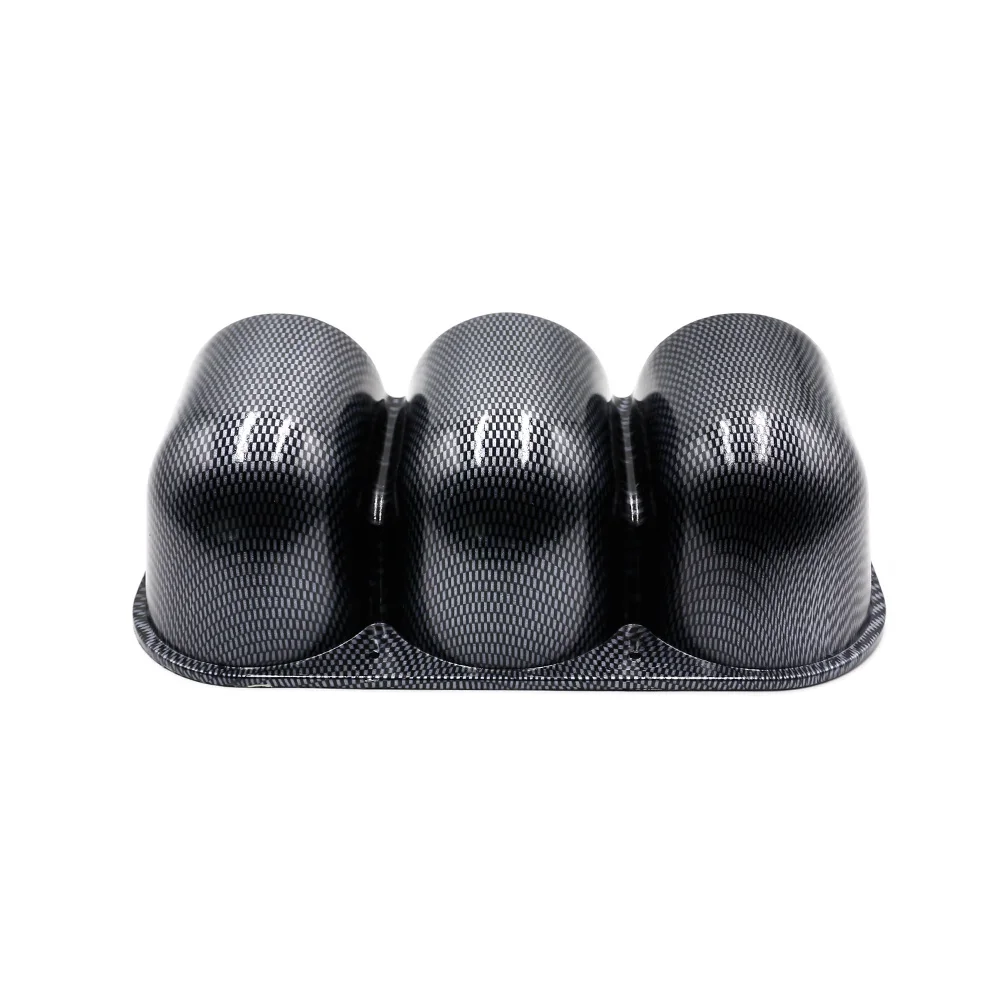 52mm Carbon Gauge Pod Triple hole Cup Car 52mm gauge Cap Cup Dash Pod Mount Holder Plastic Houder Gague Car Meter