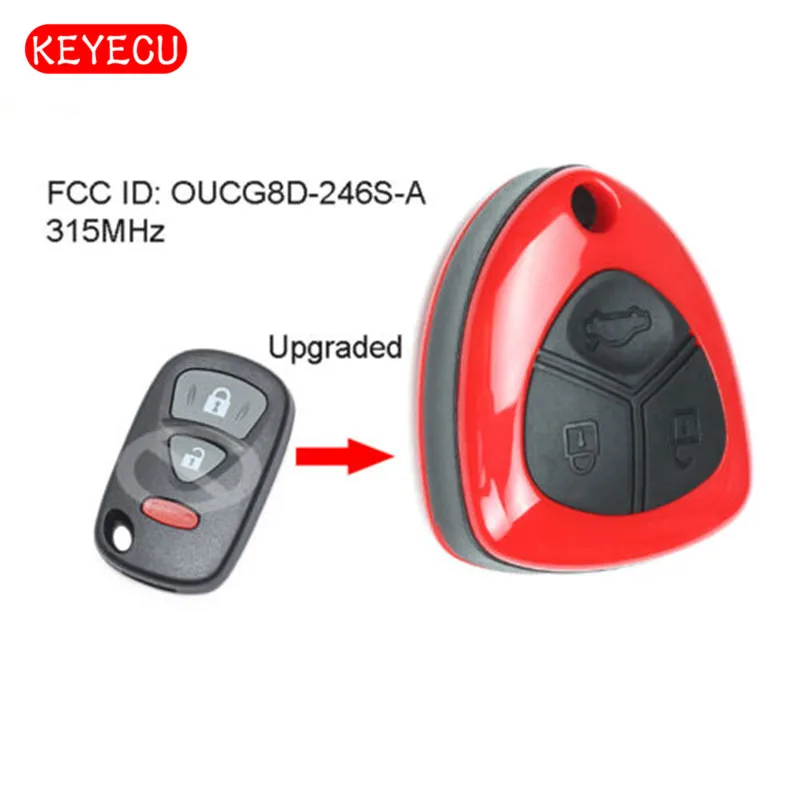 FCC ID: OUCG8D-246S-A Upgraded Remote Car Key Fob 3 Buttons for Suzuki XL7 Grand Vitara Aerio 2005 2006 2007