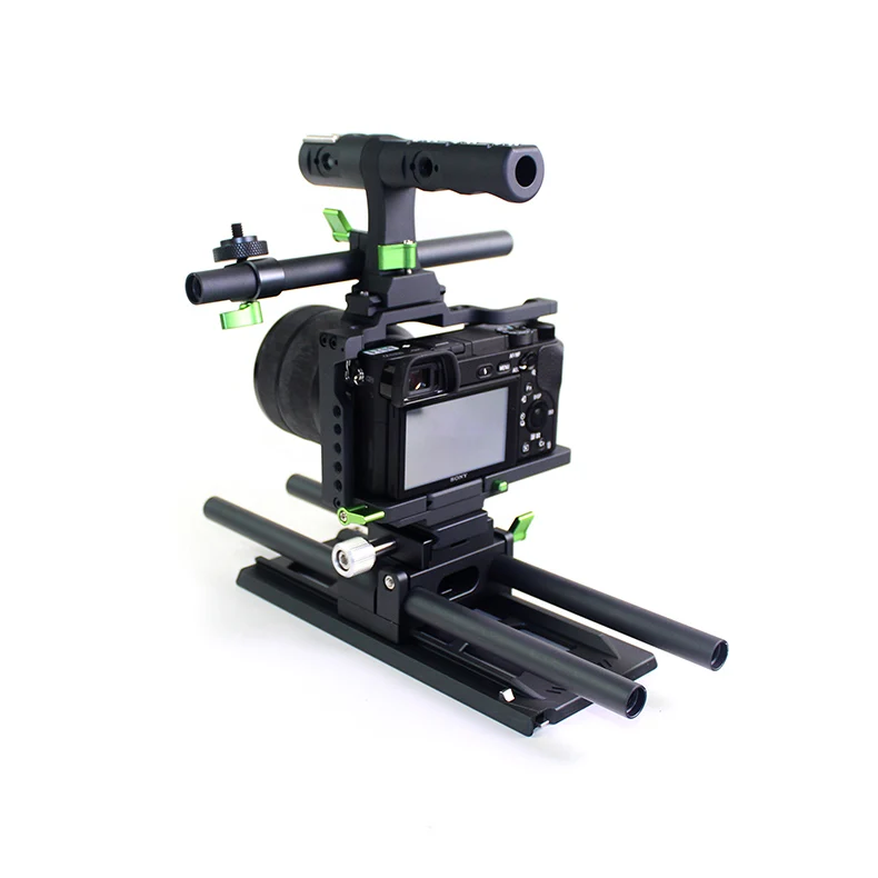 Lanparte Professional Cage Kit w/ Top Handle Quick Release Baseplate for Sony a6000 a6300 a6500 Camera