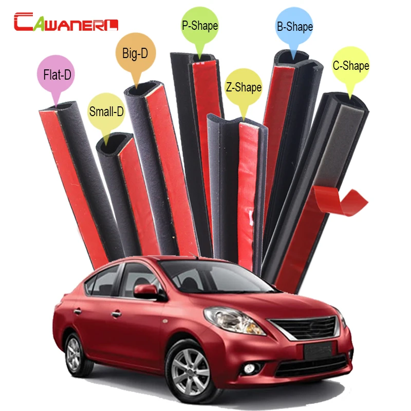 

Cawanerl For Nissan Almera Tino Cube Juke Qashqai Car Seal Sealing Strip Kit Rubber Seal Edge Trim Weatherstrip Sound Control