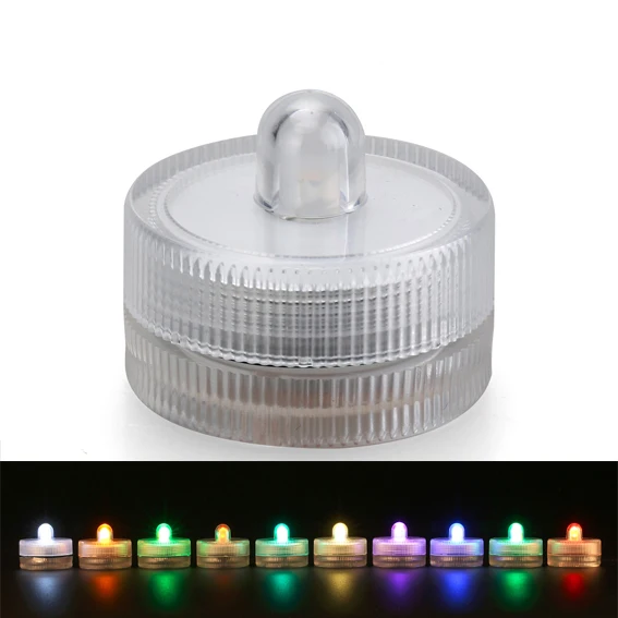 

DHL Free Shipping 3000pcs/Lot Original Submersible Floralyte Super Bright LED Waterproof LED Candle Tea Lights For Wedding Decor