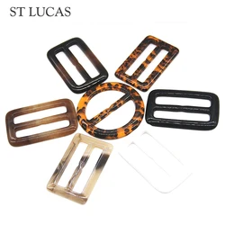 1 pack black white coffee resin belt buckle for Luggage women dress overcoat windcoat decoration garment accessories DIY