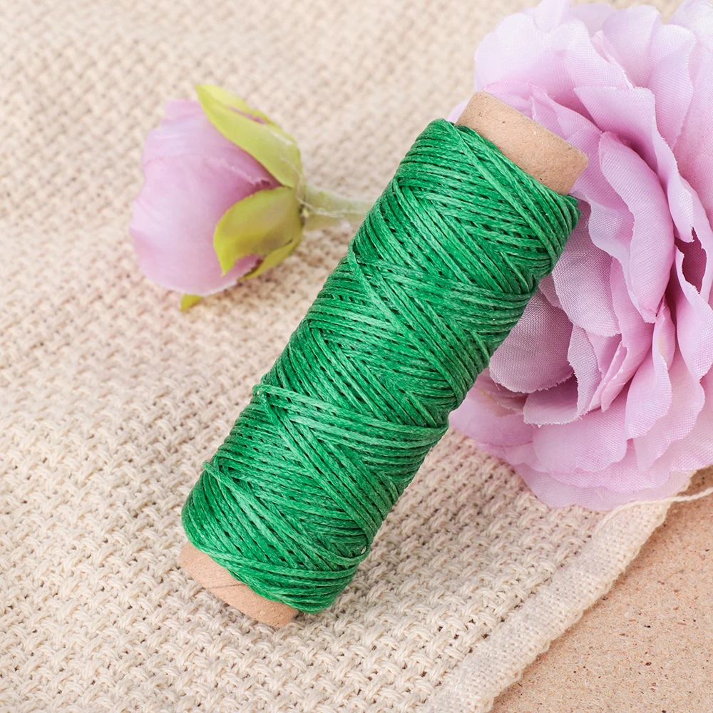 30m/roll Waxed Thread Cotton Leather Cord String Strap Hand Stitching Thread for Leather Handicraft Tool Material Accessories