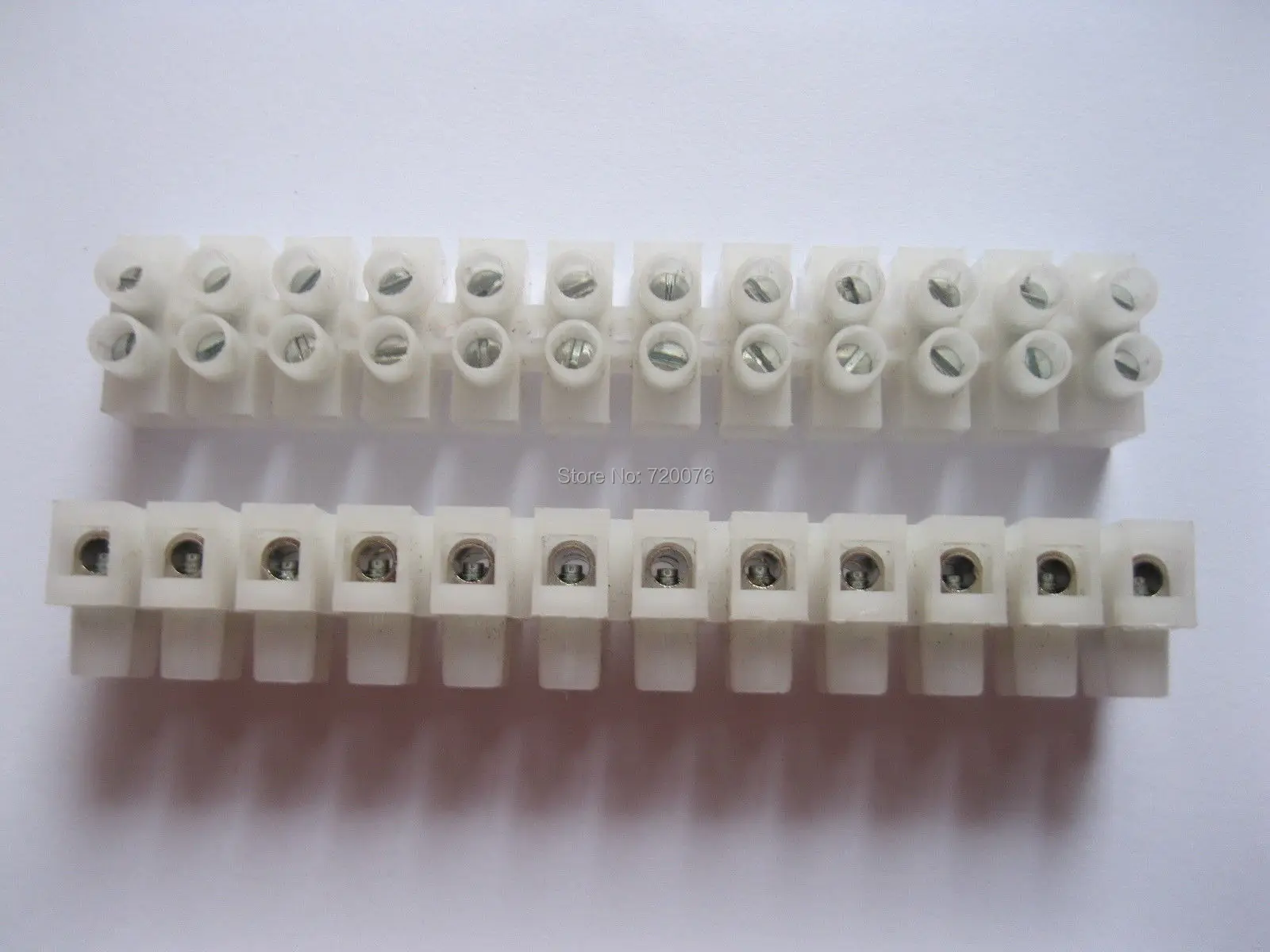 20 pcs Standard 8.0mm Terminal Block Connector Feed through Type 12 Wire CY8H