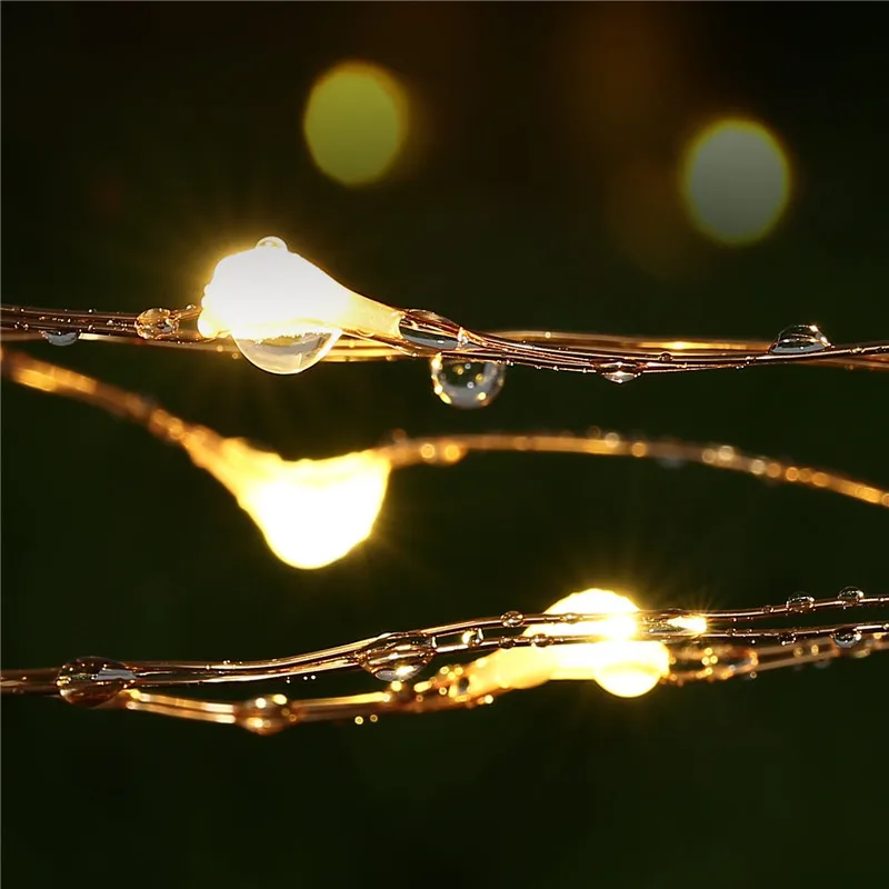 12V 10M 20M 30M 50M Holiday LED String Light Copper Wire Starry Rope Waterproof Flexible Fairy Lights Party Garde+Power Adapter