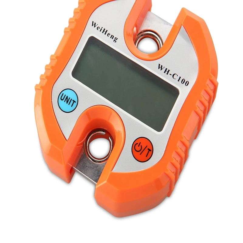 Weiheng-báscula de grúa portátil, 150kg/50g, LCD Digital, gancho de acero inoxidable, báscula colgante, balanza de bucle, retroiluminación verde