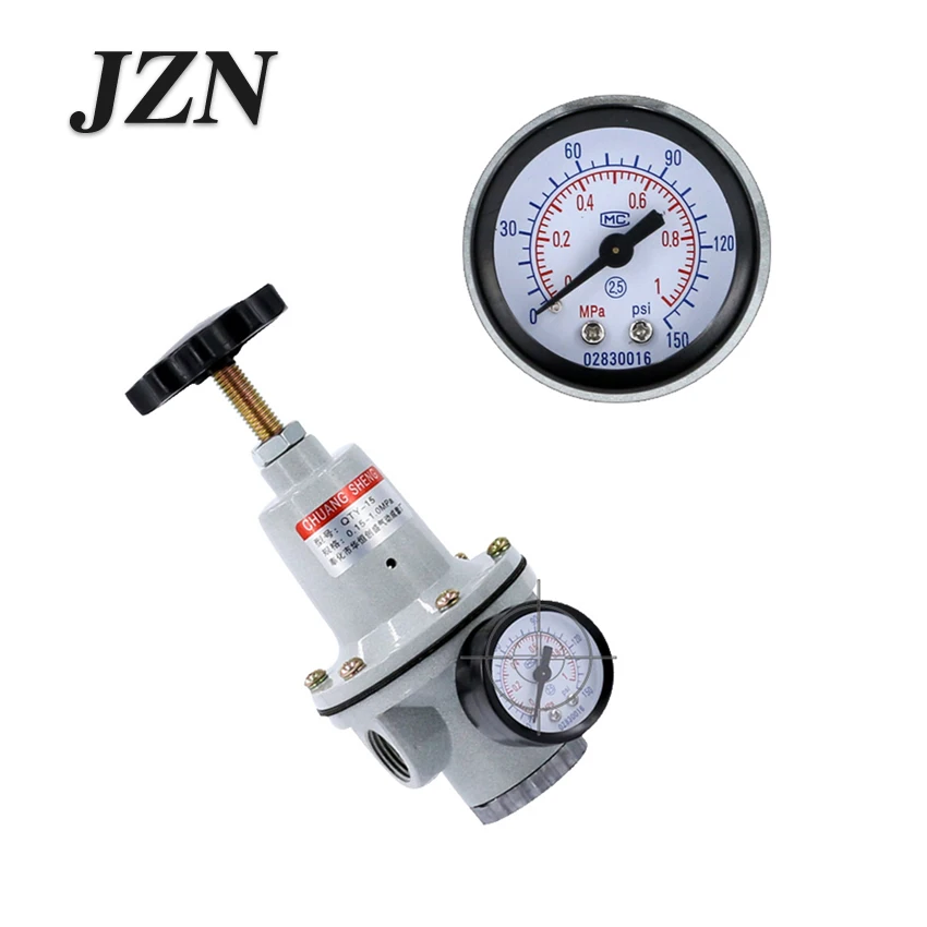 Pneumatic Air Compressor Air Pressure Regulating Valve Pressure Regulating Gas Pressure Reducing Valve QTY-08/10/15/25/32/40/50