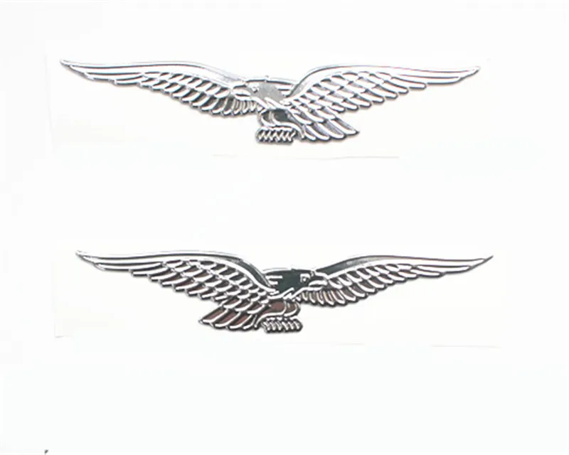 Silver 3D sticker Decals Waterproof motorcycle Eagle sticker for Moto Guzzi