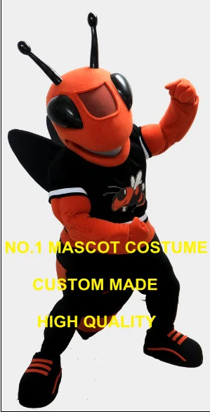 

Anime Cosply Costumes Powerful Red Fire Bee Mascot Costume advertising Hornet Theme Cartoon Character Carnival Fancy Dress 1935