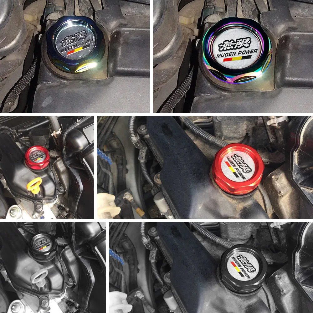 Rastp-mugen-Tapa de tanque de motor de carreras, rendimiento de potencia, filtro de aceite y combustible, cubierta para HONDA RS-CAP003