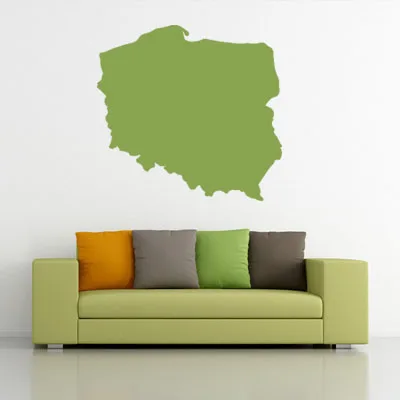 

Poland map Globe Earth Country wall vinyl sticker custom made home decoration fashion design