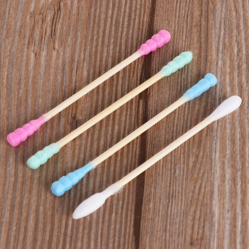 100Pcs Cosmetic Makeup Cotton Swab Stick Double Head Ear Buds Cleaning Tools New