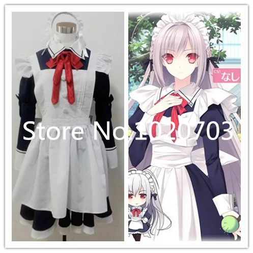 Tsuki ni Yorisou Otome no Sahou Kokura Asahi Sakurakouji Saika maid Cosplay Costume