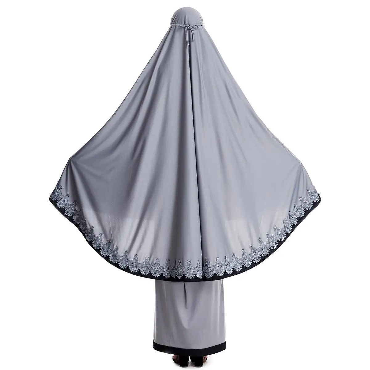 Moslim Ramadan Vrouwen Gebed Kledingstuk Volledige Dekking Met Lange Hijab Thobe Abaya En Jurk Set Islamitische Vrouwen Dame 2 Stuks Set Gewaad