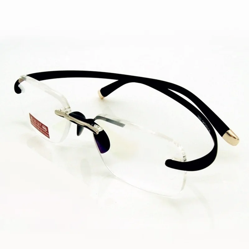 SUMONDY Upscale Extremely Flexible Temple Rimless Reading Glasses Men Women Spectacles Magnifying Vision Presbyopic Eyewear R104