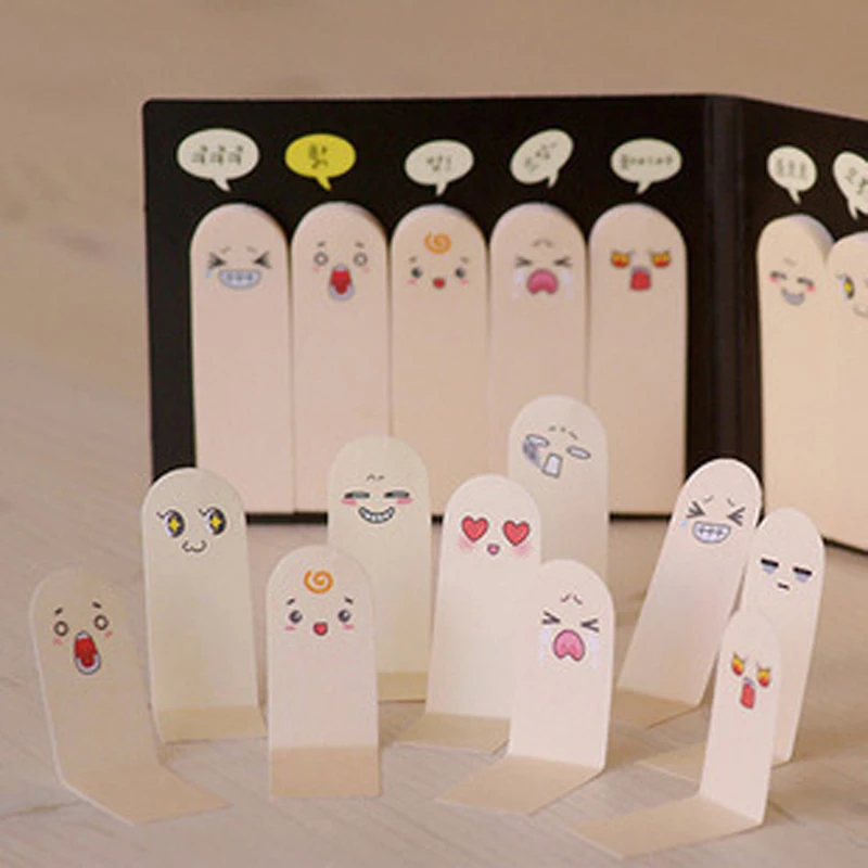 Creative lovely Sticky Notes Super Q finger Memo Pad Paper Sticker Transparent indicates Wall stickers Fridge N times