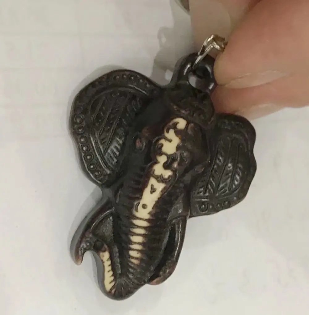 12 Keychain Biker Style Cool Men's Elephant Totem Imitate adjustable gift