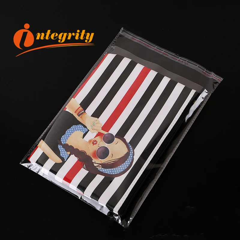 

INTEGRITY 500pcs 24*34cm Transparent Resealable self sealing small gift/Boutique package bags clear zip lock Opp Plastic pouches