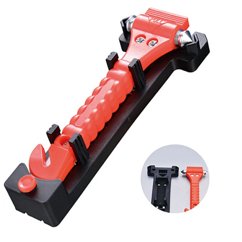 Car Auto Emergency Safety Hammer Belt Window Breaker Cutter Bus Escape Tool Kit Car styling Emergency Hammer