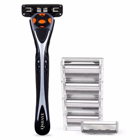Ручная бритва QSHAVE Black Spider Man с 6 лезвиями — фото модели