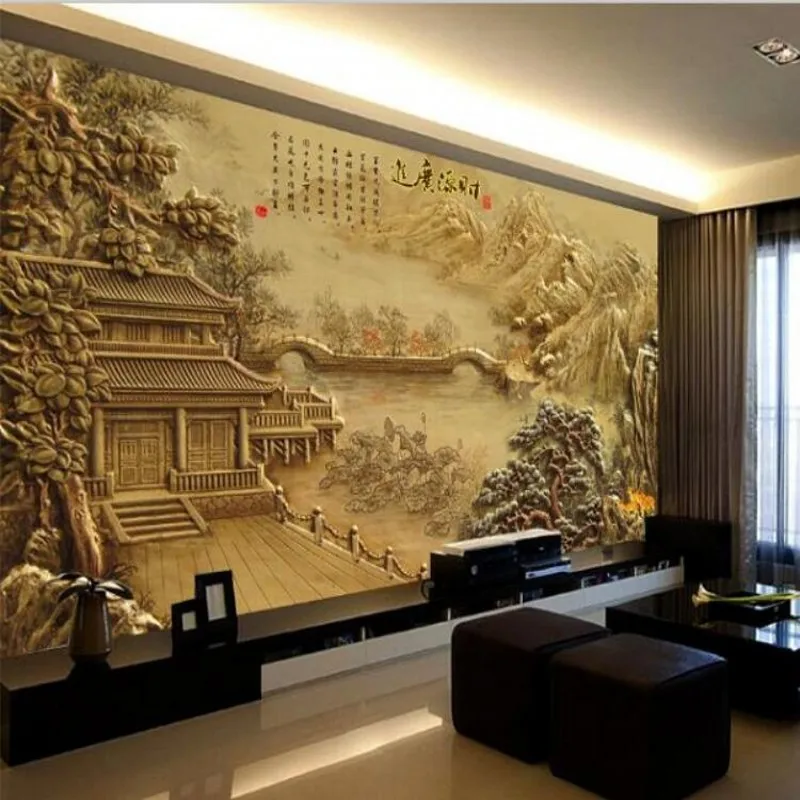 beibehang Custom photo wallpaper 3d mural China retro Modern wallpaper scenery-sized photo murals papel de parede 3d wallpaper