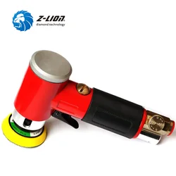 Z-LION M6 Thread Pneumatic Sander Random Orbital Eccentric Dual Action Air Polisher Sander Grinding Machine With 2