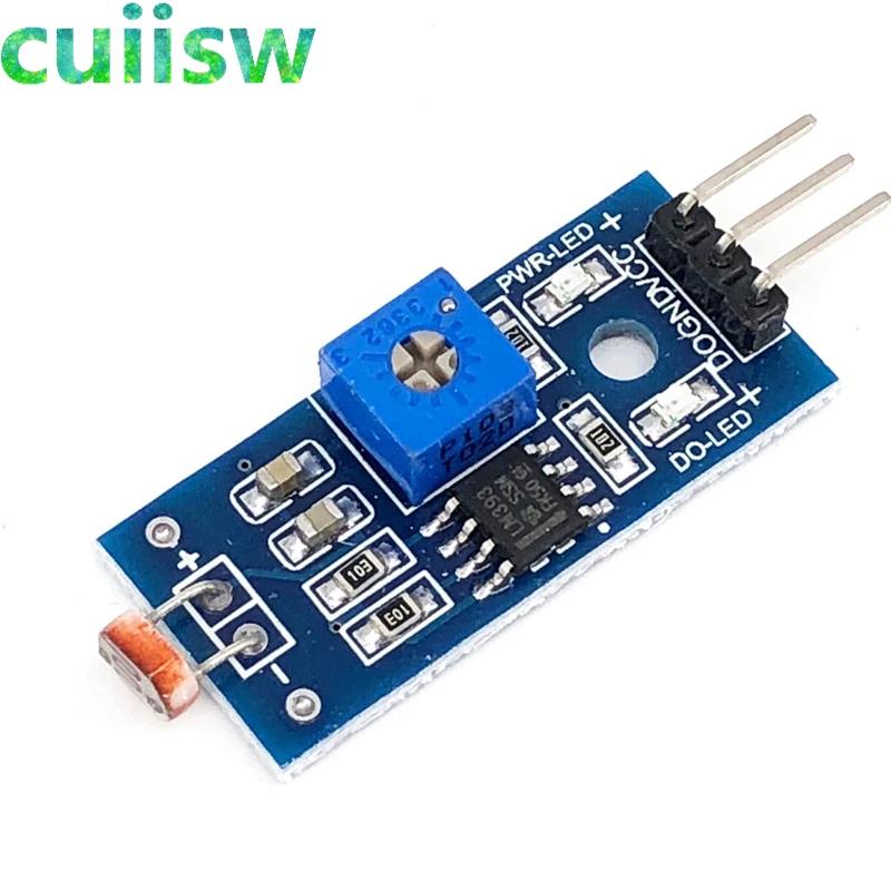 10pcs Smart Electronics LM393 Optical Sensitive Resistance Light Detection Photosensitive Sensor Module for arduino 3pin DIY Kit