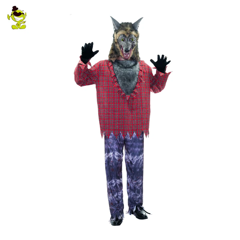 Werewolf Costumes Men's Cosplay Wolf Clothes for Animal Party Adult Cute Wolf Men Halloween Cosplay Costumes