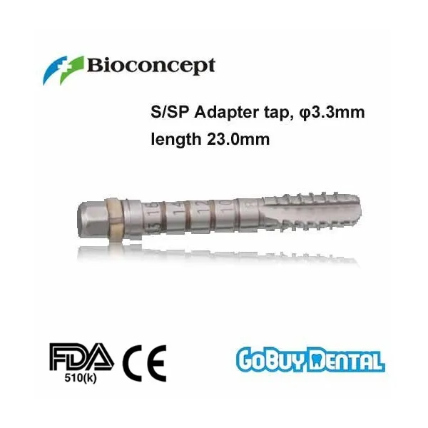 Straumann Compatible Dental Implant S/SP Adapter Tap, D3.3mm,L23.0mm 051260