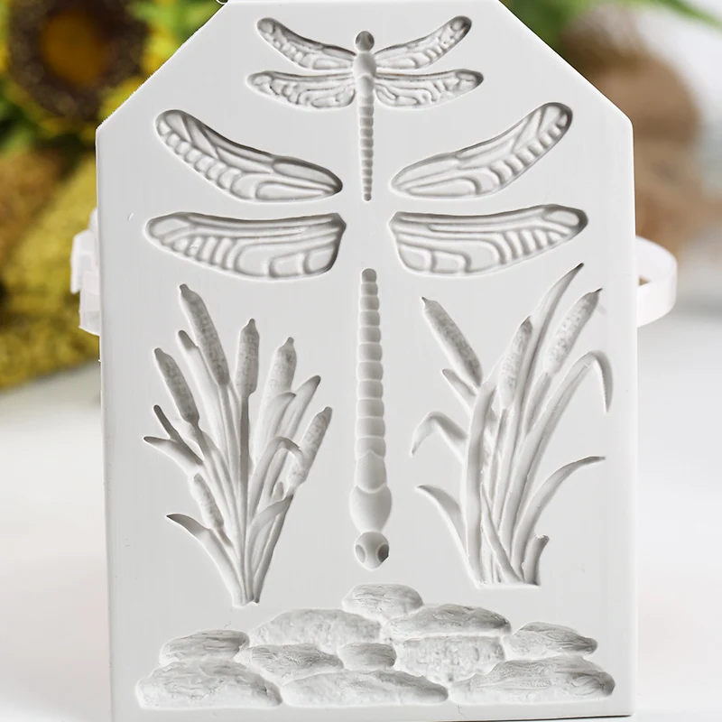 Luyou DIY Dragonfly Silicone Mold Candle Polymer Clay Molds Fondant Cake Chocolate Mould DIY Kitchen Baking Tools