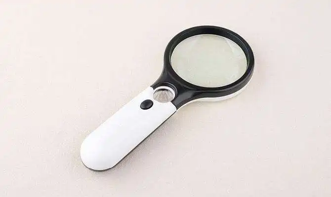 Kindergarten Children Reading Observation With Led Lights Magnifying Glass Lens Pupils Outdoor Science Experimental Toys 2021