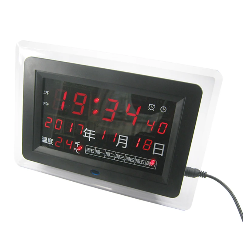 Red Green Blue ECL-1227 0.5 inch DIY Electronic Clock  DIY Kit Calendar Temperature English Panel Display DIY Electronic Clock