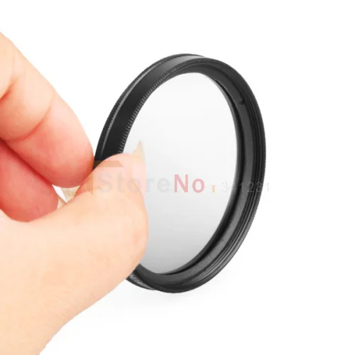 Filtre gris 2 en 1 pour appareil photo 55mm + lentille UV CPL, étui de sac, support de poche, tissu élastique pour Can & n nik & n s & ny pentx & lymphus