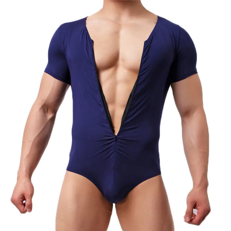 Slim Fitness Mens Jockstrap Bodysuit Body Shaper Bodybuilding Jumpsuit Romper Corset For Man Modal Boxer Slimming Underwear