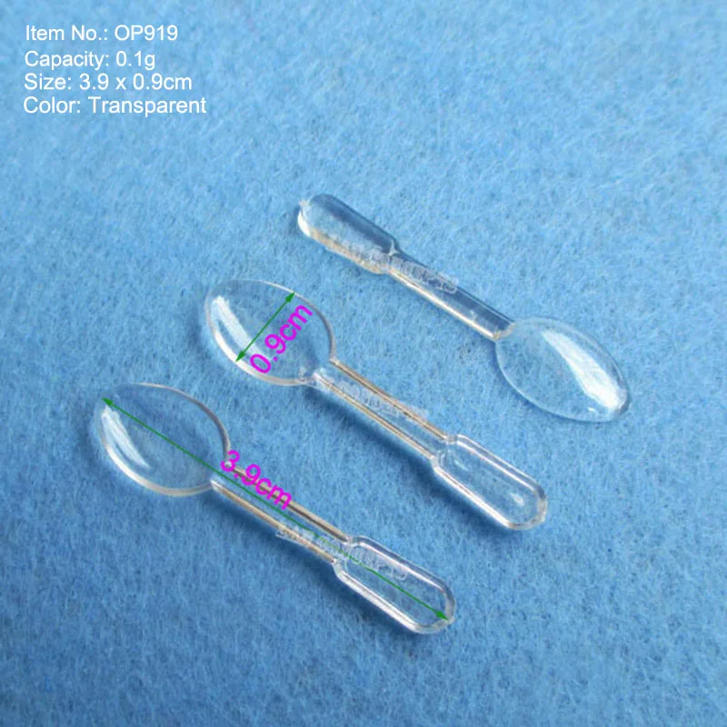 50pcs/lot Plastic Scoop Measuring PP Spoon  0.1g 0.25g 1g 2ml 3g 6ml 4g 8ml 5g 10ml 10g 20ml 30g for option - free shipping