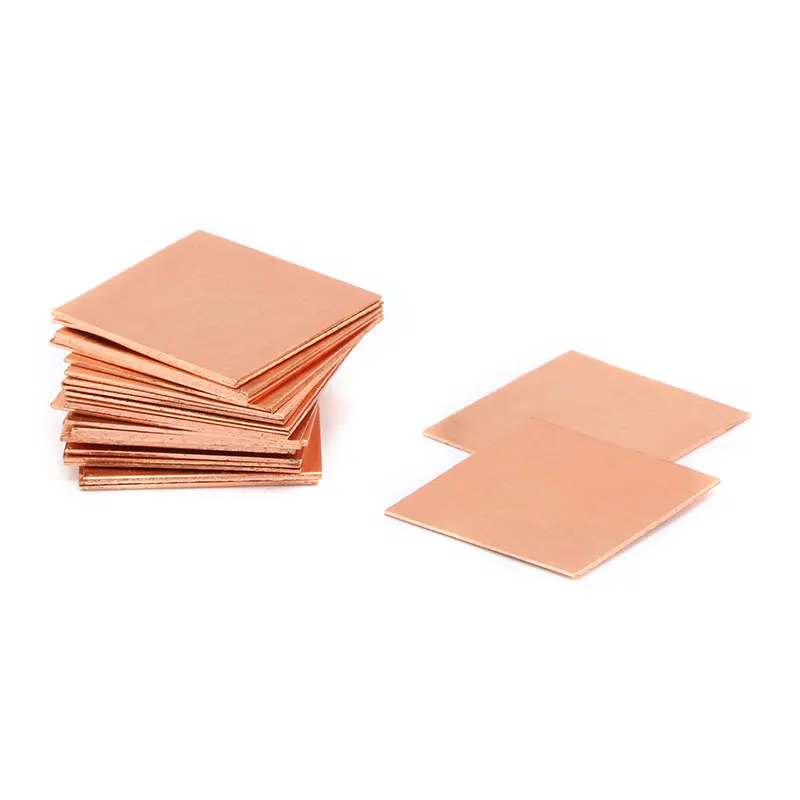 10Pcs 0.3mm/0.5mm/0.8mm/1.0mm Laptop Copper Sheet Plate Strip Shim Thermal Pad Heatsink Sheet For GPU CPU VGA Chip RAM Cooling