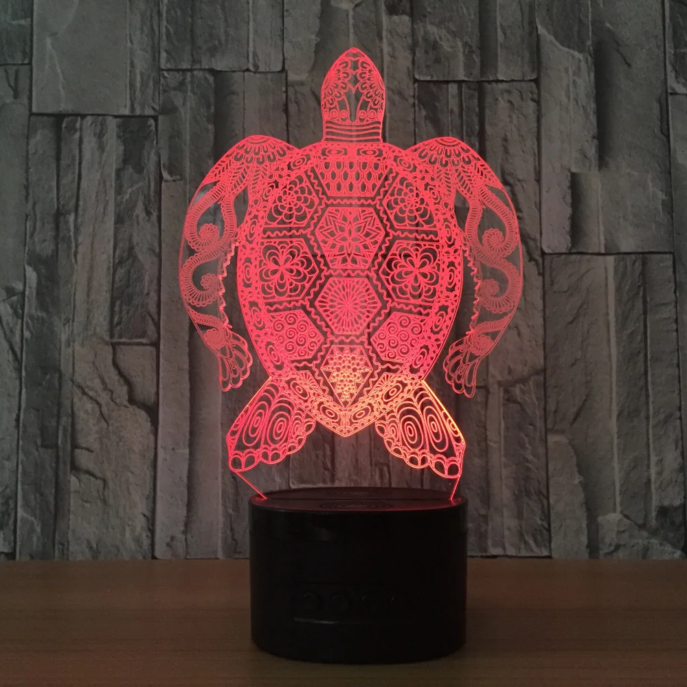 Sea Turtles 3d Lamp Led Touch Light 7 Colorful Lamp 3d Table Lamp For Birthday Kid's Gift  Led Night Light Christmas Toys