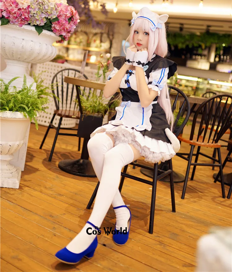 NEKOPARA OVA Chocola Vanilla Maid Apron Dress Uniform Outfit Anime Customize Cosplay Costumes image 6