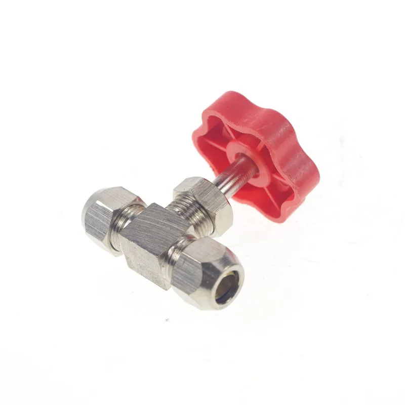 1/8 &quot;1/4&quot; bsp 6/8/10/12mm i/d tappo in ottone valvola a spillo multipla