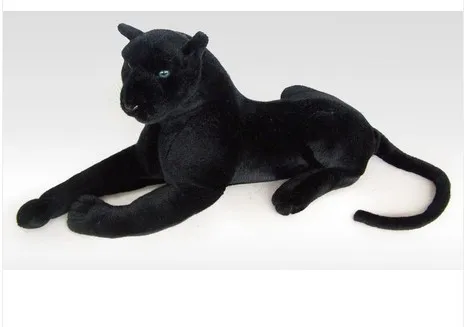 simulation animal 95cm lying Panther plush toy black panther doll gift k0596