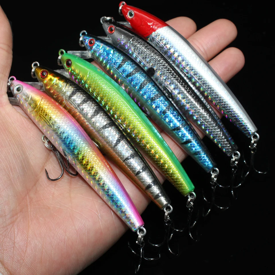 1PCS 9.5cm 9g Fishing Lure Quality Minnow Lure 3D Eyes Plastic Hard Bait Pesca Artificial Jig Wobblers Crankbait Fishing Bait