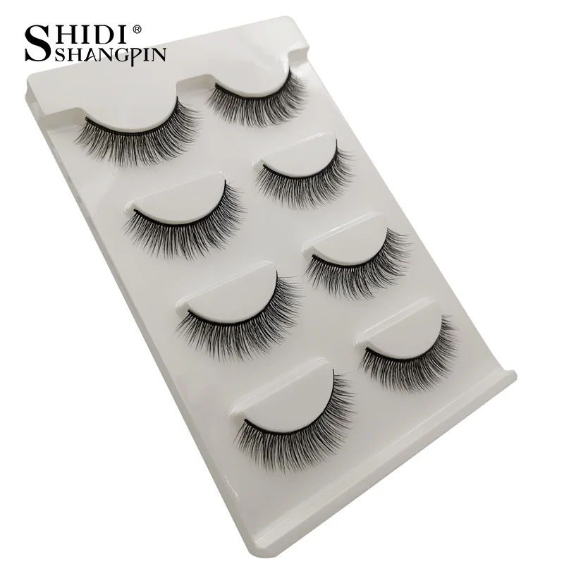 3/4 Pairs Natural False Eyelashes Fluffy Fake Lashes Long Makeup 3d Mink Lashes Extension Eyelash Mink Eyelashes for Beauty