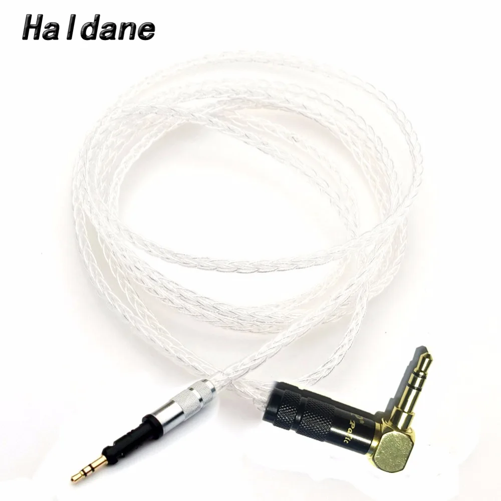 Haldane 8 Cores Silver Plated Audio Upgraded Cable Wire for HD8DJ HD7DJ HD6DJ Headphones