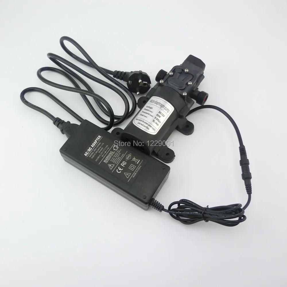 Nuotrilin 60W small electric diaphragm self priming high pressure 12 v  24v mini water pump automatic pressure control