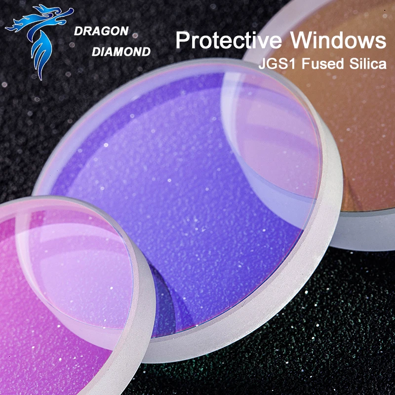 Glass Laser Protection Lens/Protective Windows Dia.32/35/37/38/40/42/48/50/55/60mm Fiber Laser Cutting Machine