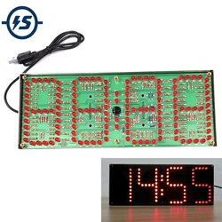 Red LED Display Clock DIY Module Kit 1-inch ECL-132 DIY Clock Kit Remote Control Clock Suit LED Time Screen Display Kit