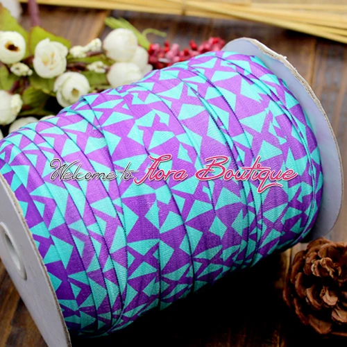 

Aztec Triangle printed elastic printed fold over elastic foe wholesale 5/8 foe