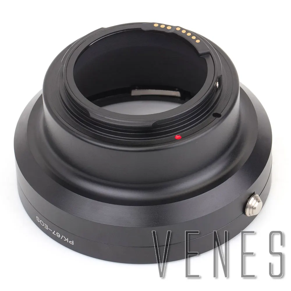 

Venes For PK-67-EOS GE-1 AF Confirm Lens Mount Adapter - Suit For Pentax 67 Lens to Canon EOS Camera 4000D/2000D/6D II/200D/77D