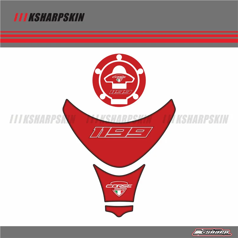 3D ADESIVI Sticker Decal Emblem Protection Tank Pad Cas Cap Fit FOR ducati 1199 panigale