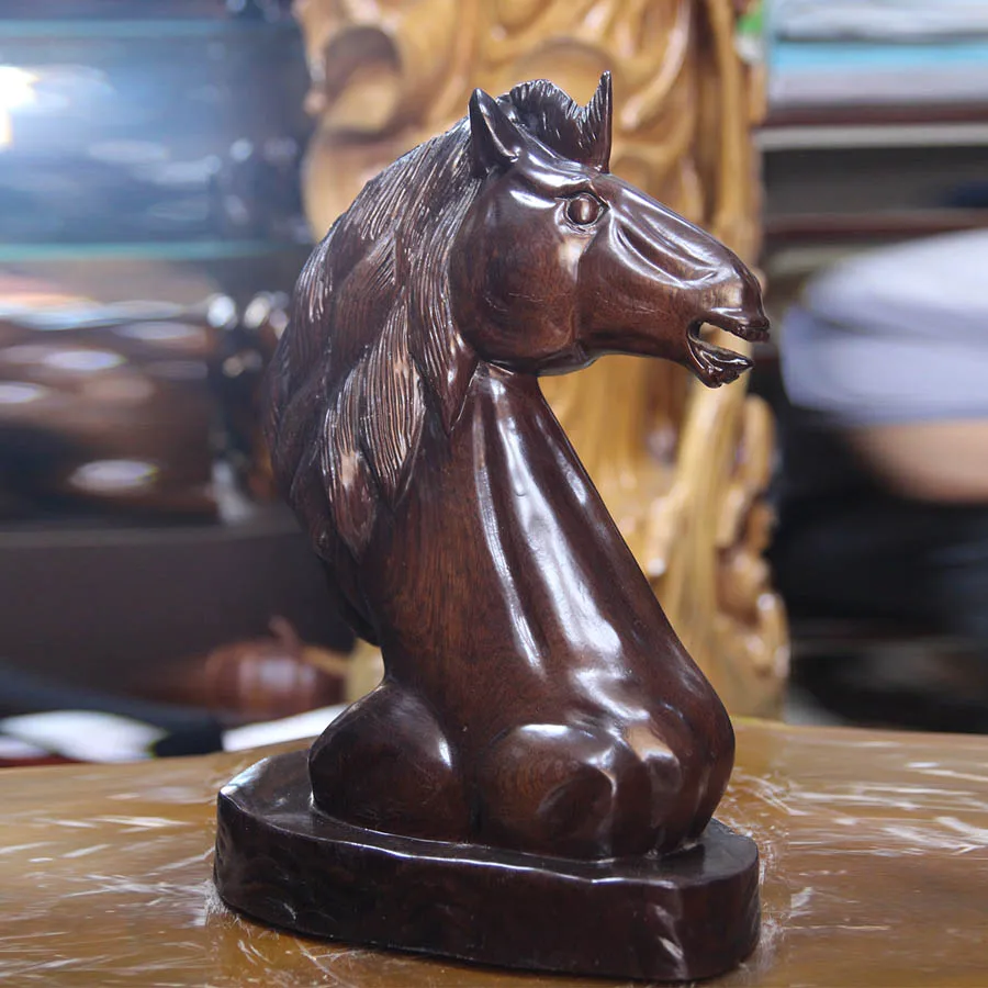 Myanmar Rosewood Lucky horse wood ornaments ornaments wood crafts business gifts